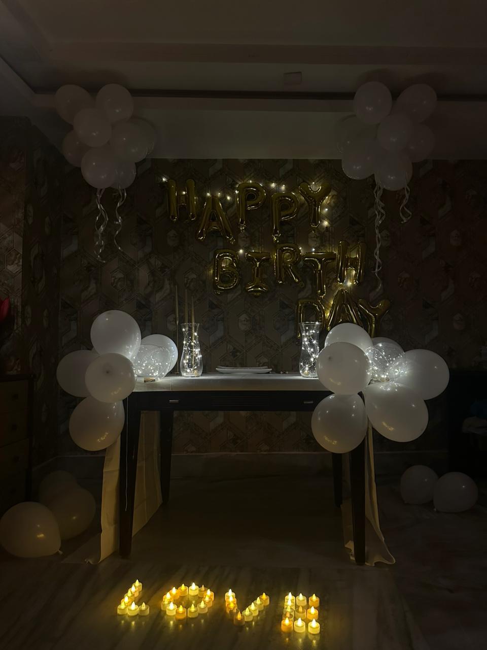 Reception lighting design
